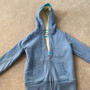 Johnnie b fleece hoodie light blue